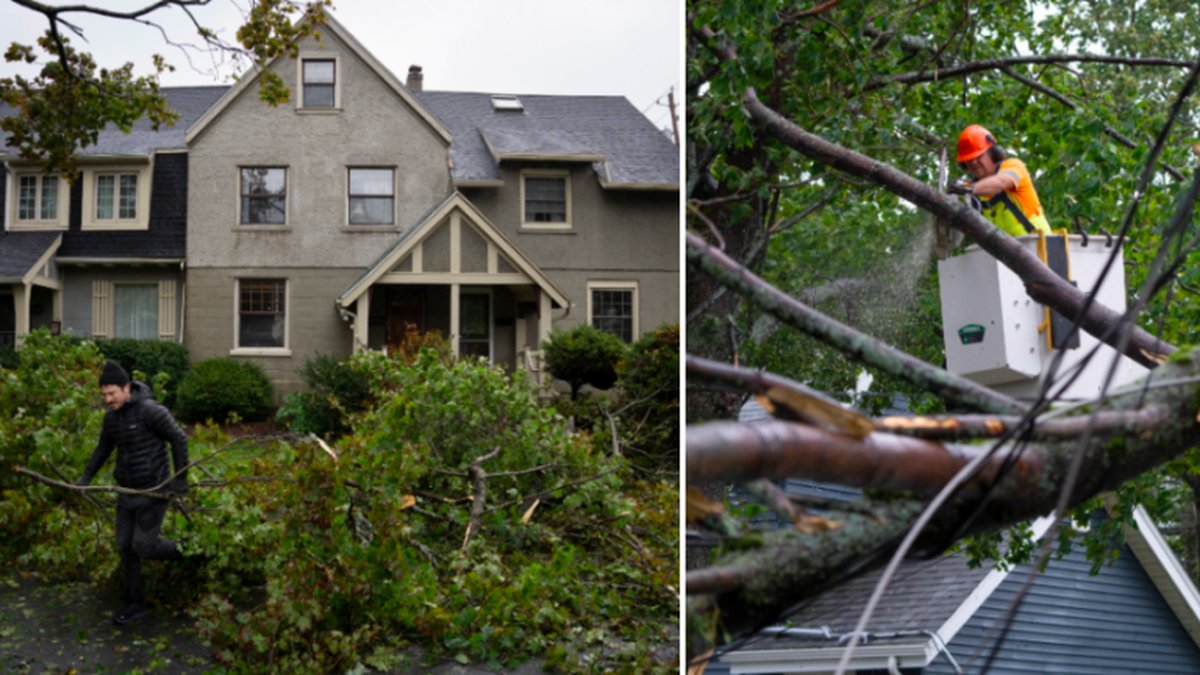 Ovädret Fiona har dragit in över Kanadas sydöstra kust och provinsen Nova Scotia.