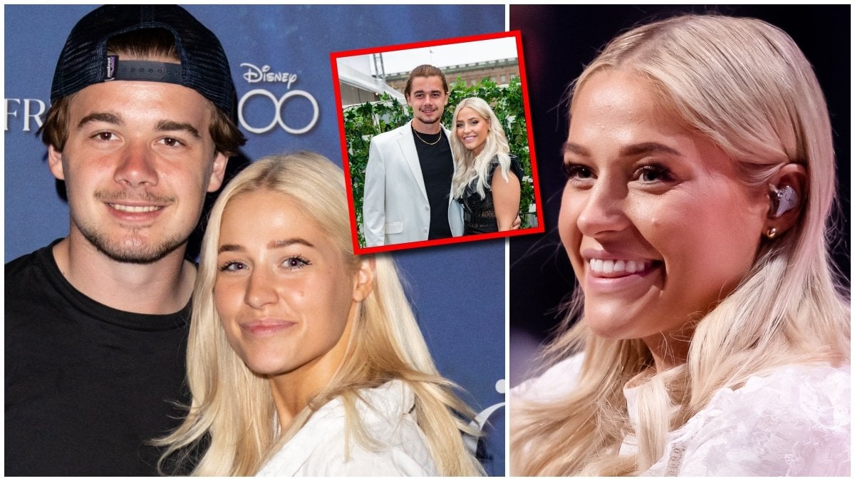Klara Hammarström och pojkvännen Alexander Holtz. 