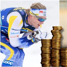 Pengarna regnar in över Edvin Anger