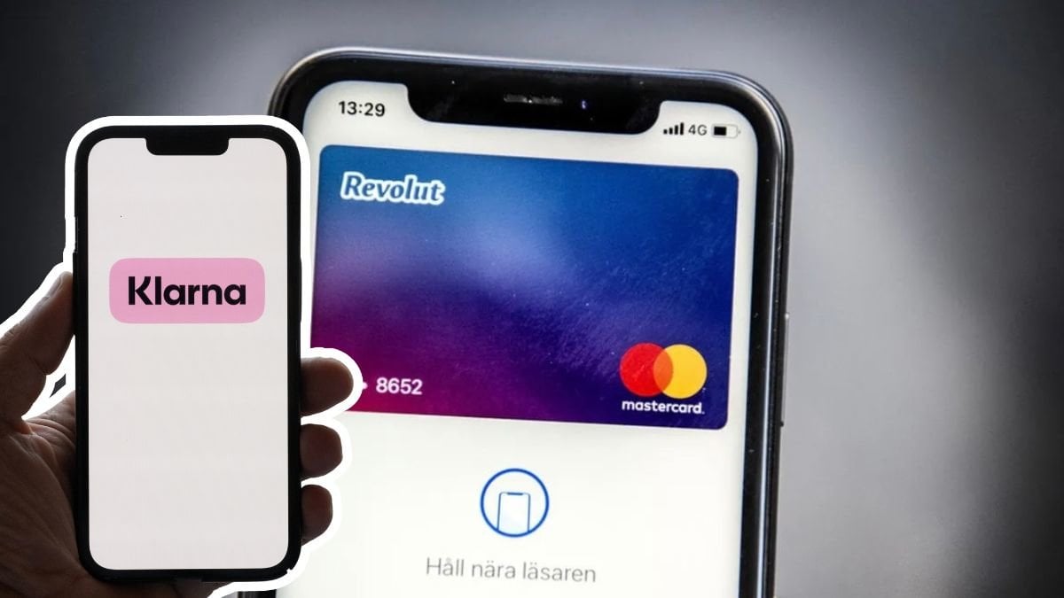 Klarna-appen och Revolut-appen.
