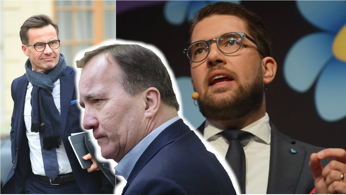 Kristersson, Löfven och Åkesson. 