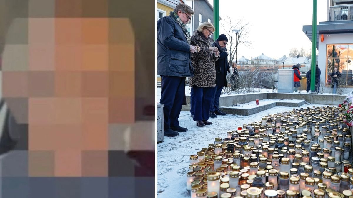 Misstänkte Rönninge-mördaren och minnesstund för offret.