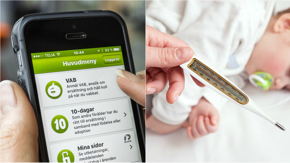 Pappa fuskvabbade för att stanna hemma
