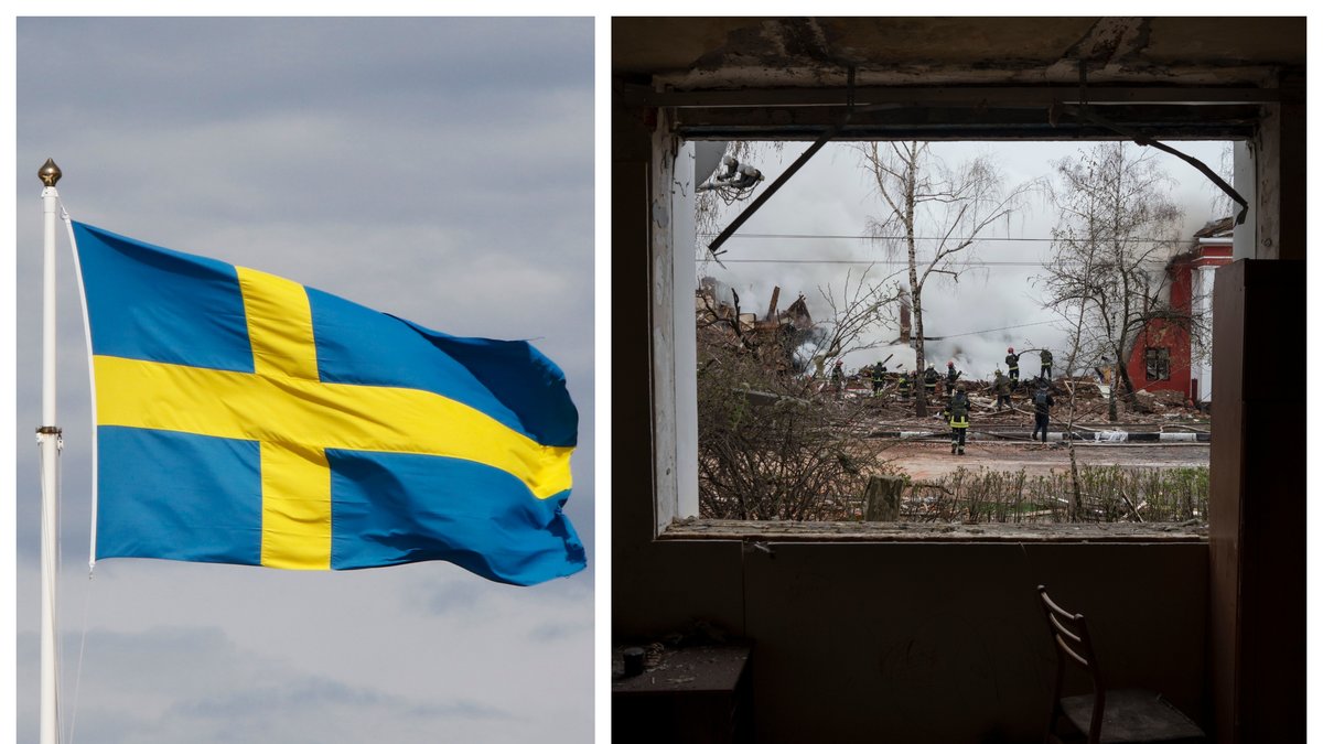 Bilden till höger är tagen i Kharkiv.