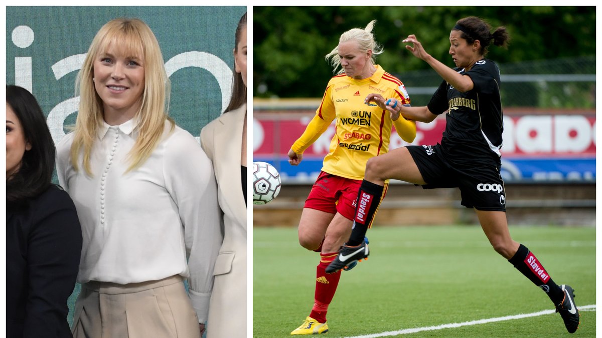 Johanna Frisk var professionell fotbollsspelare innan hon blev expertkommentator.