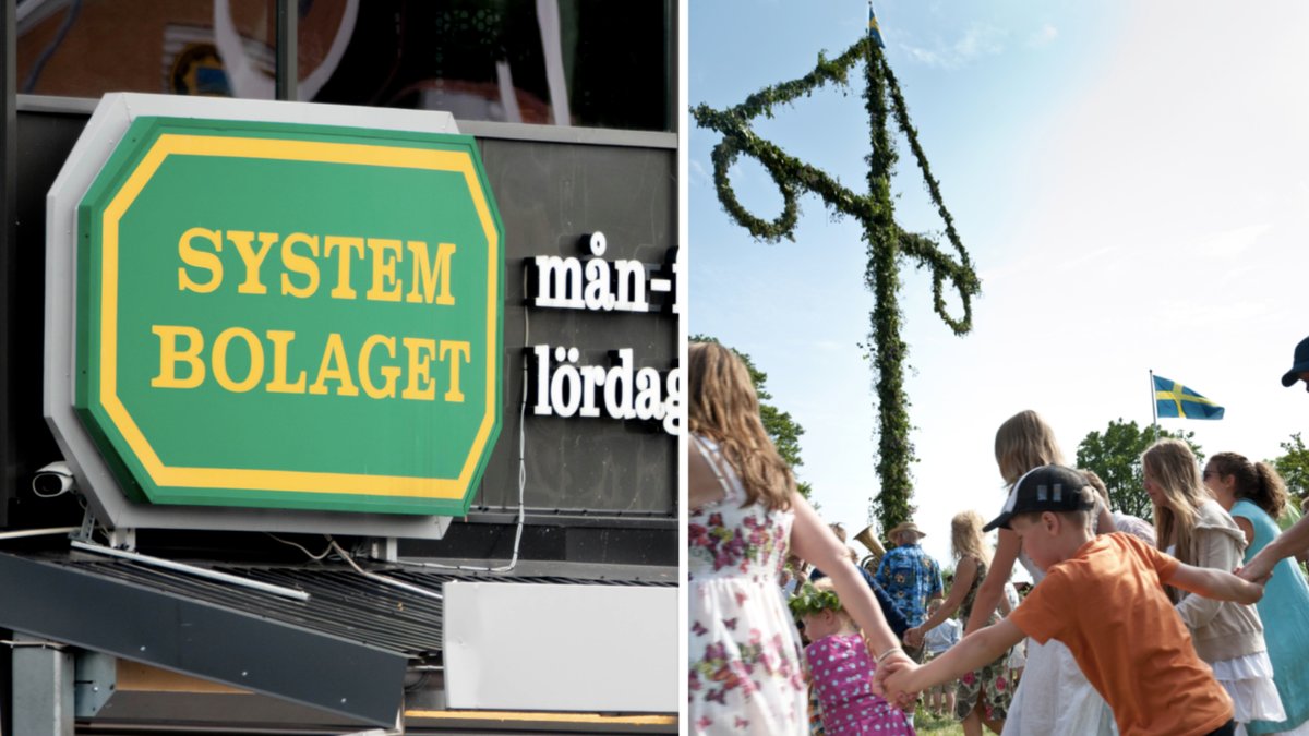 Hyllorna på Systembolaget gapar tomma inför midsommar.
