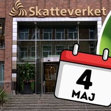 Skatteverkets kontor och äldre man