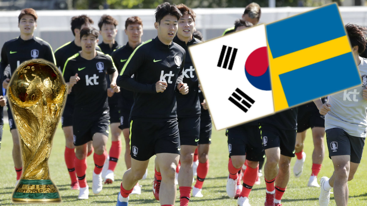 Sverige spelar i grupp F med Sydkorea, Tyskland och Mexiko