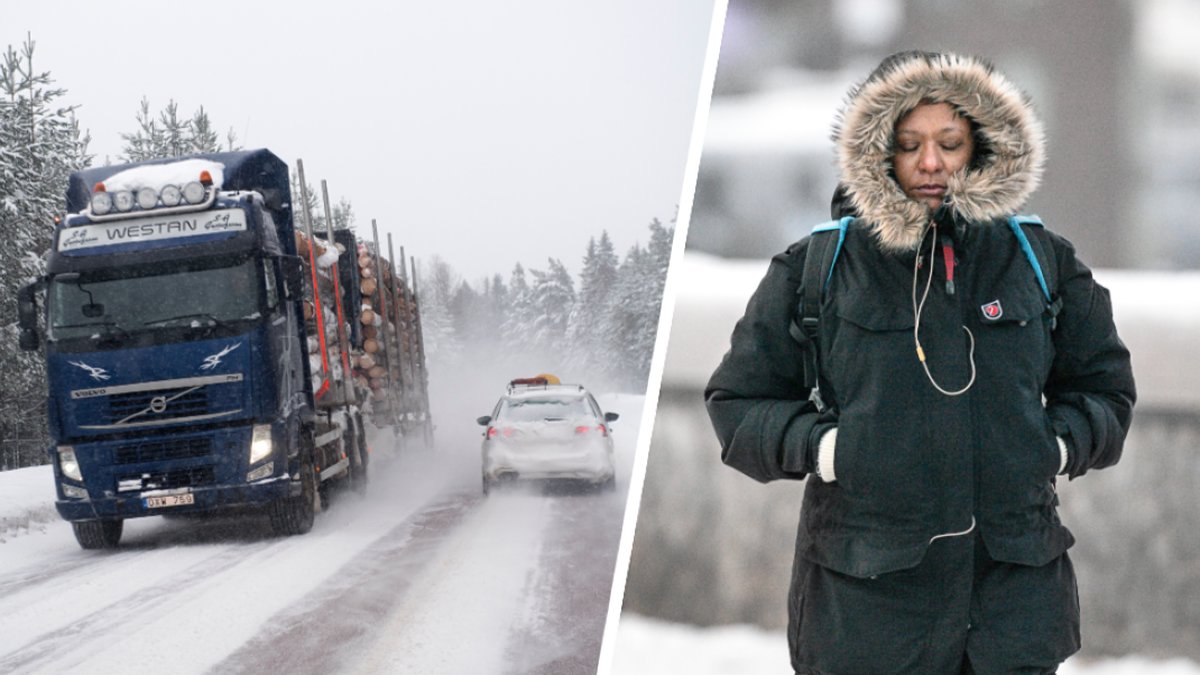 Varning för kraftiga snöfall
