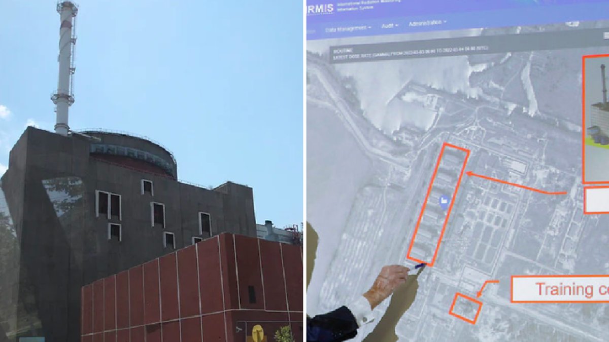 En av de sex reaktorerna vid Zaporizjzja. Arkivbild
