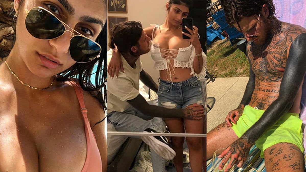 Mia Khalifa och Robert Sandberg.