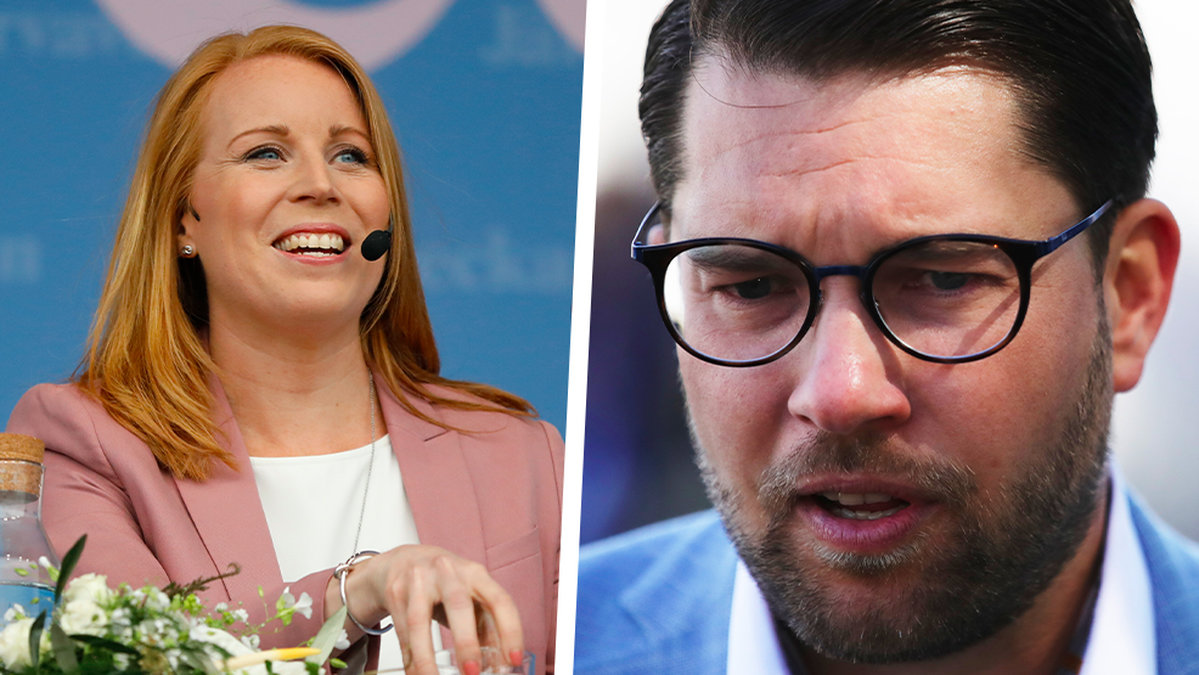 Annie Lööf rusar om Jimmie Åkesson