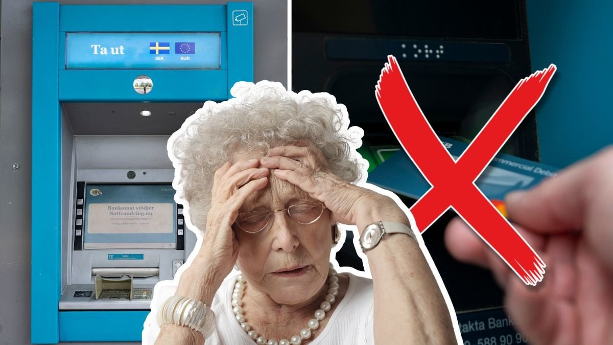 Bankomat och ta ut pengar.