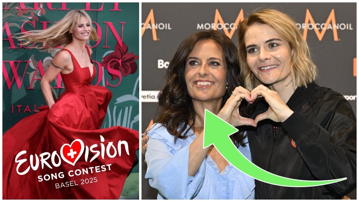 Michelle Hunziker, Sandra Studer och Hazel Brugger.
