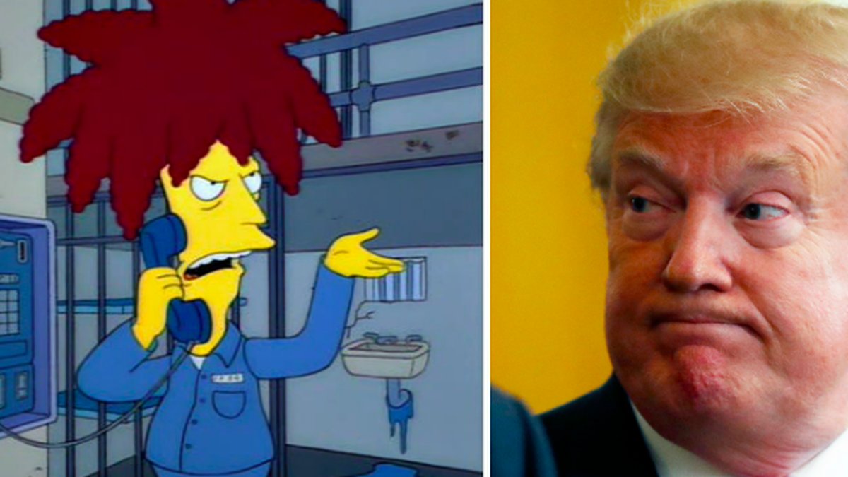 Donald Trumps tal sågas av The Simpsons-författare.