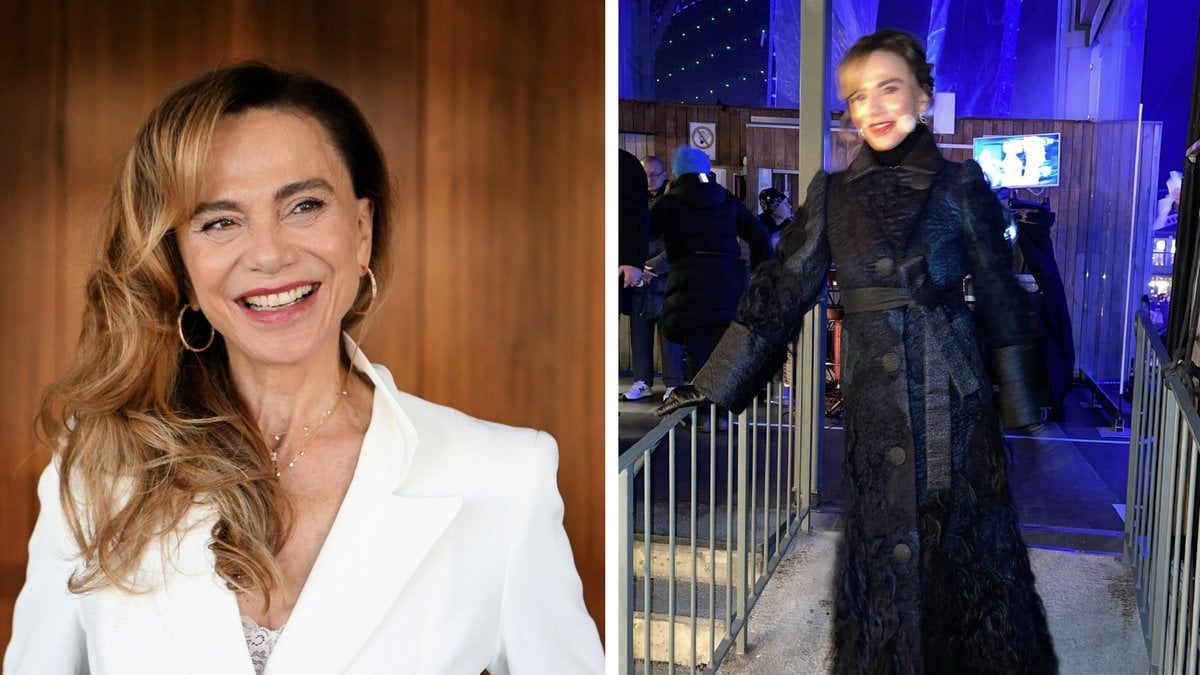 Lena Olin läste ”Nyårsklockan” – i en kappa för 700 000 kr