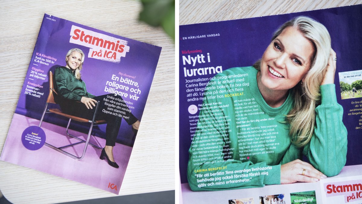 Carina Bergfeldt om kritiken efter Ica-intervjun: Superolyckligt