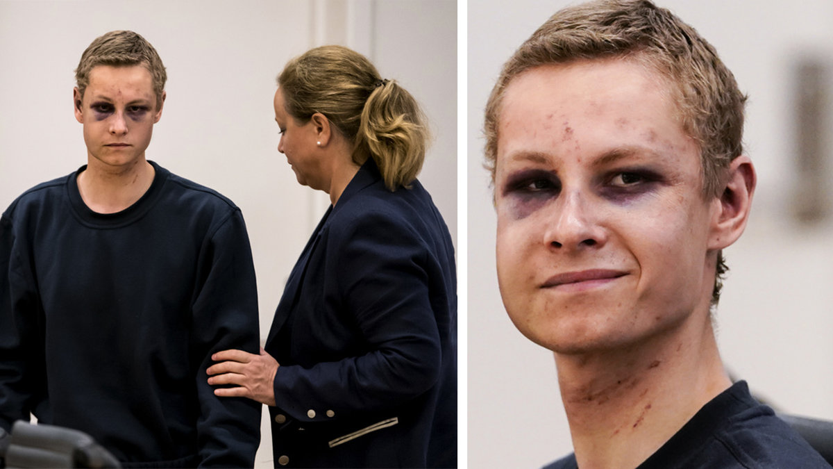 Philip Manshaus i rättssalen