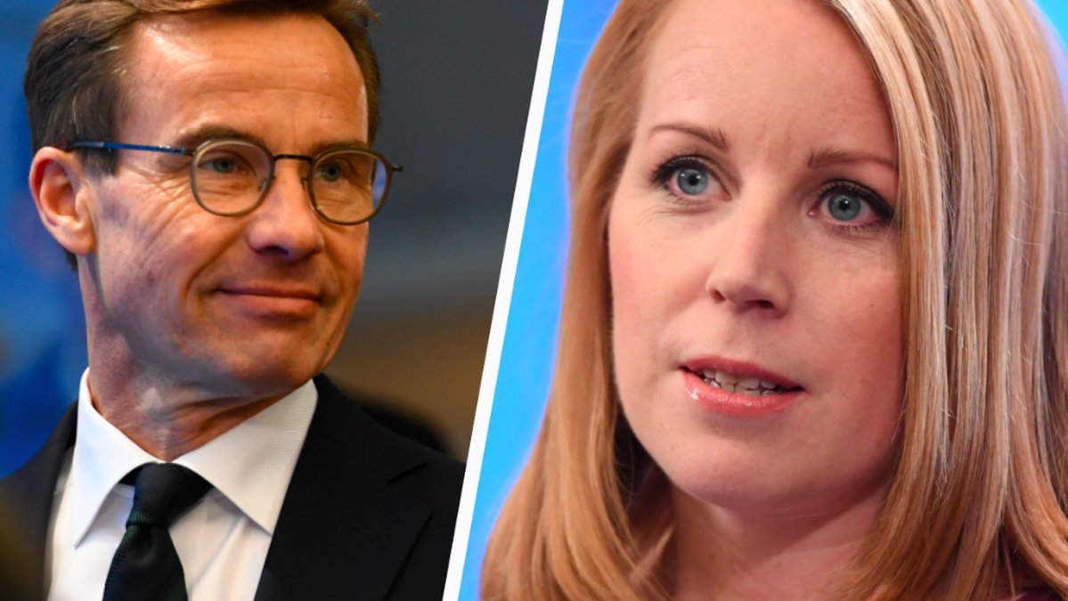 Ulf Kristersson och Annie Lööf. Kollage. 