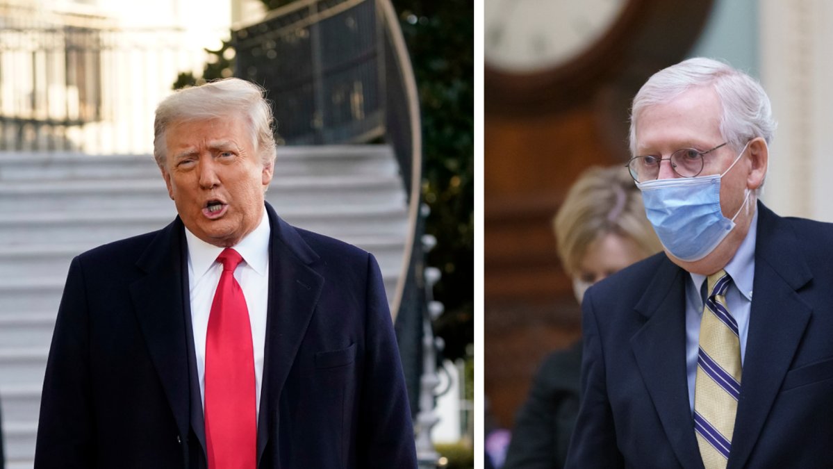 Trump gick till attack mot McConnell.