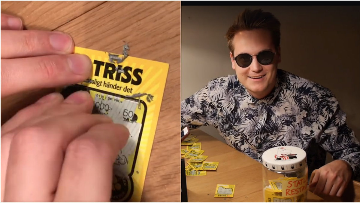 Jakob vann på triss.