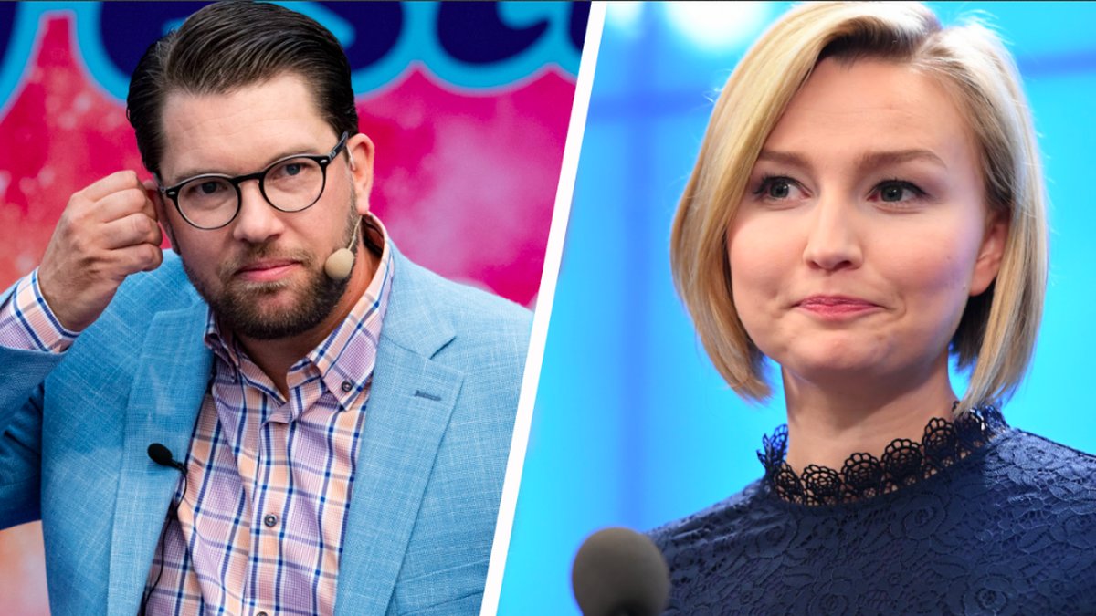 Jimmie Åkesson och Ebba Busch Thor. Kollage. 