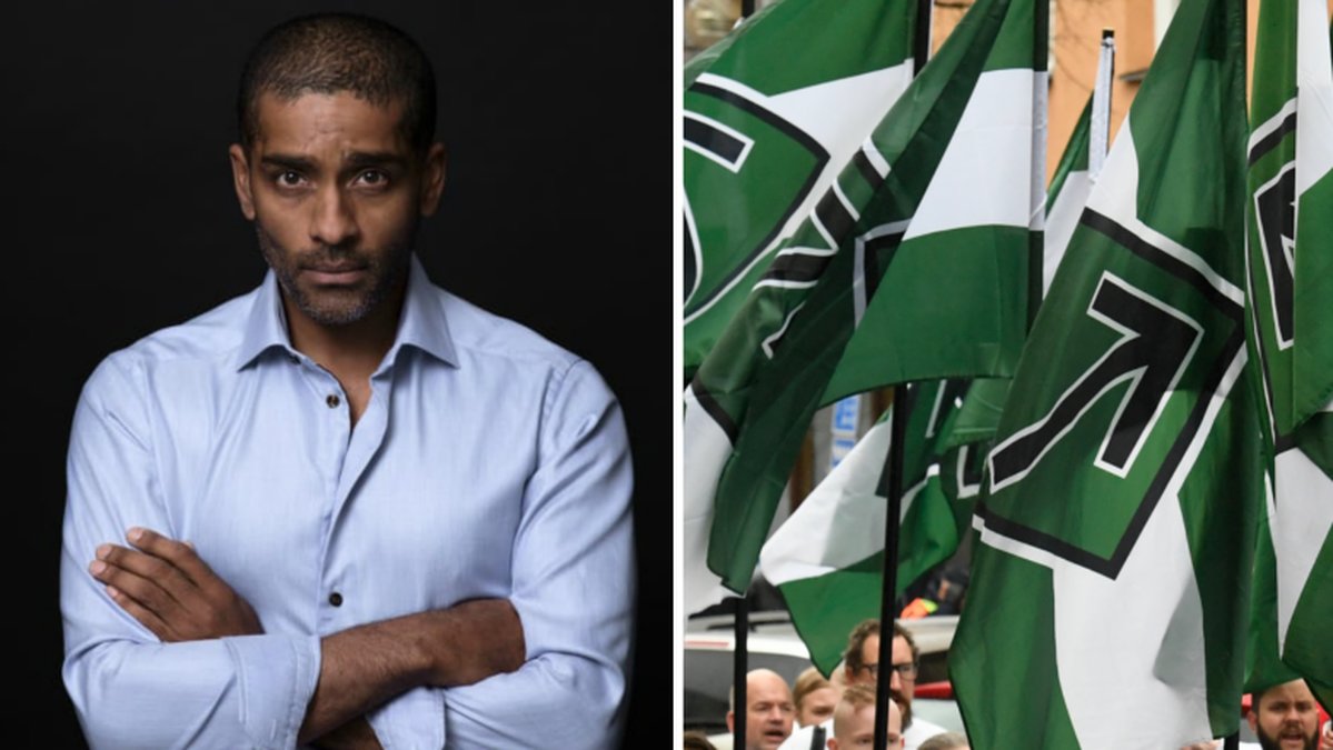 Alexander Karims debatt som kritiserar att Nordiska Motståndsrörelsen får marschera i Stockholm idag