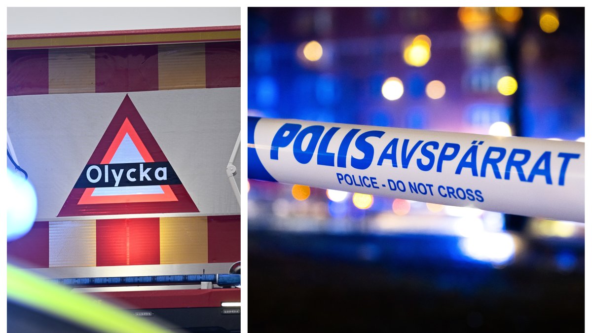 Mannen blev påkörd av en skåpbil.