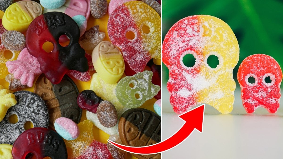 Bilder på Bubs godis.
