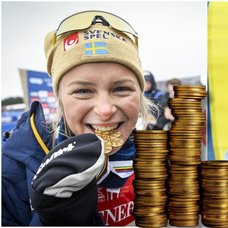 Frida Karlsson vann guld på femmilen