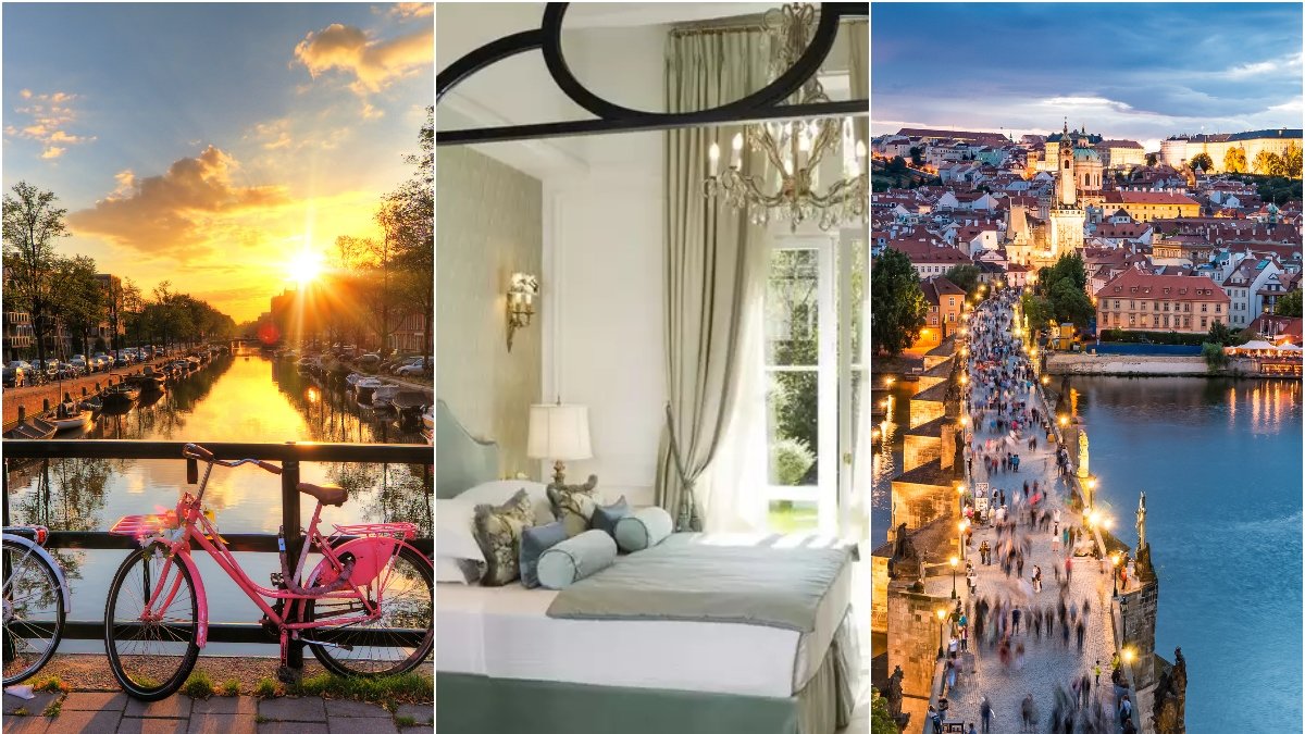 Bäst hotell i Amsterdam, Paris och Prag