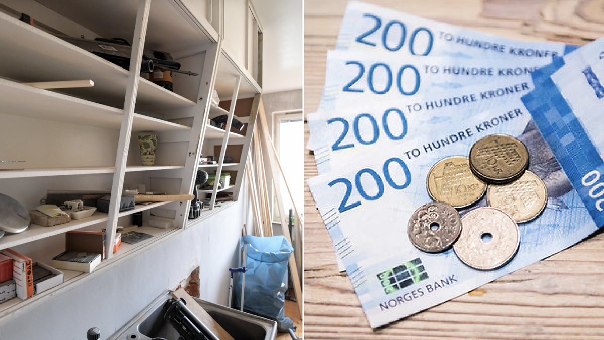 Sedlarna hittades gömda i en kökssockel. Genrebilder.