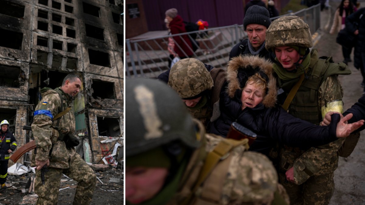 Här kan du läsa om händelserna i krigets första månad.