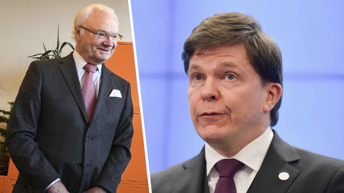 Kung Carl XVI Gustaf och Andreas Norlén