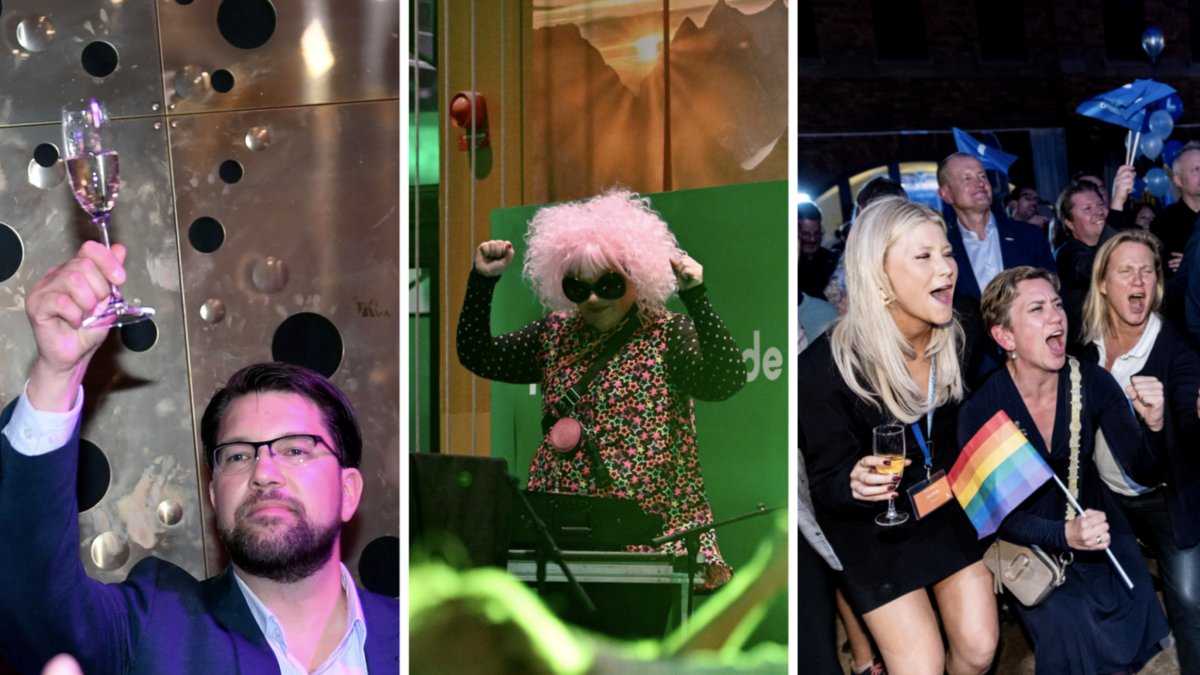 Här festar partierna på valvakorna.