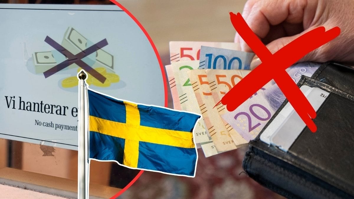 plånbok svensk flagga och ej kontanter tack 