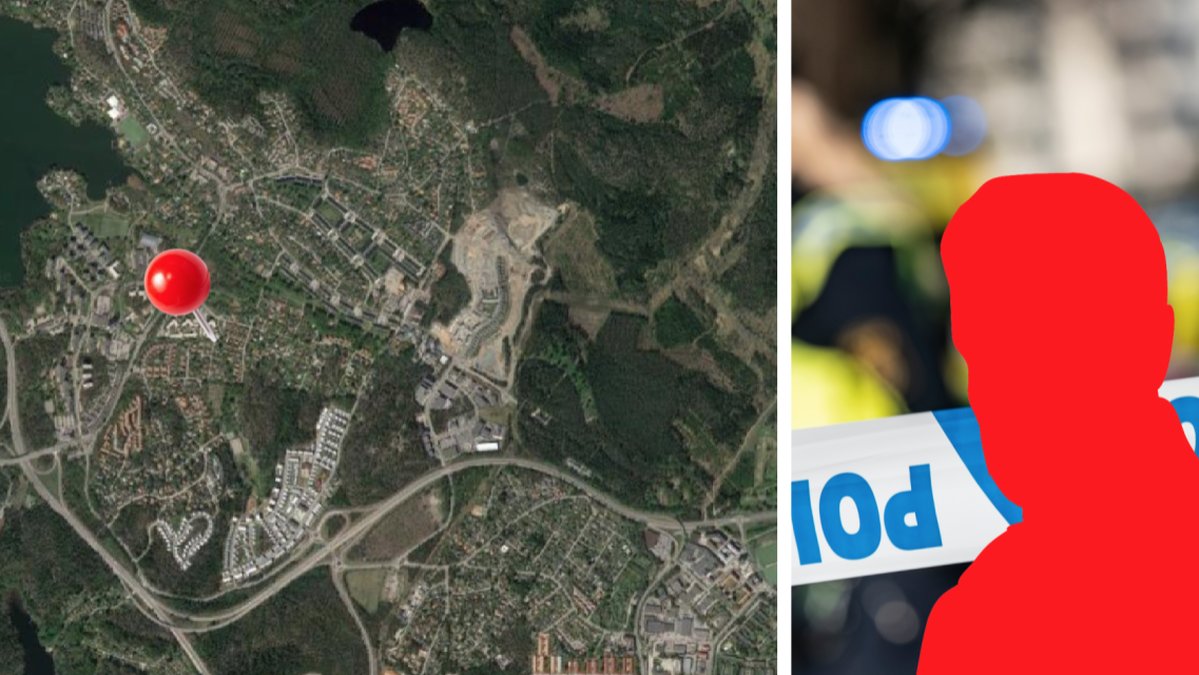 Det misstänkta mordet skedde i Älta.