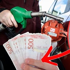 Pengar, bensinmack, bil