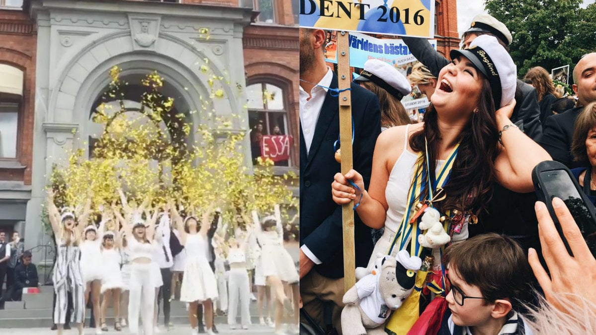 En klass tar studenten