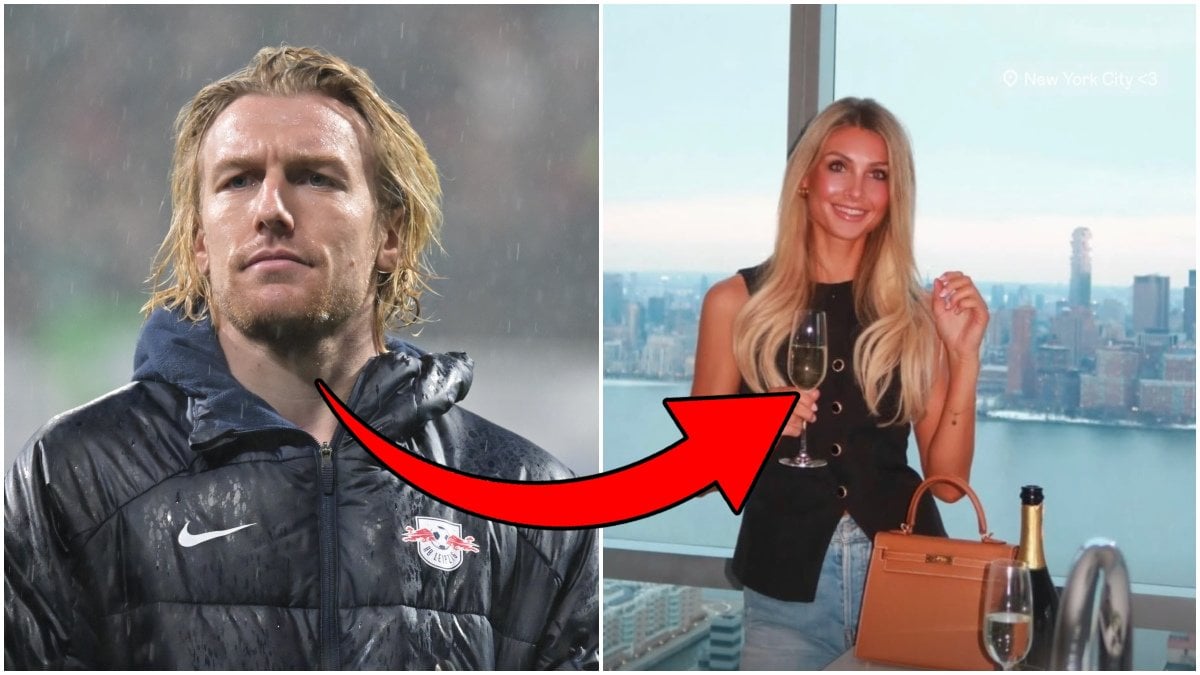 Emil Forsberg är tillsammans med Fanny Ernestam.
