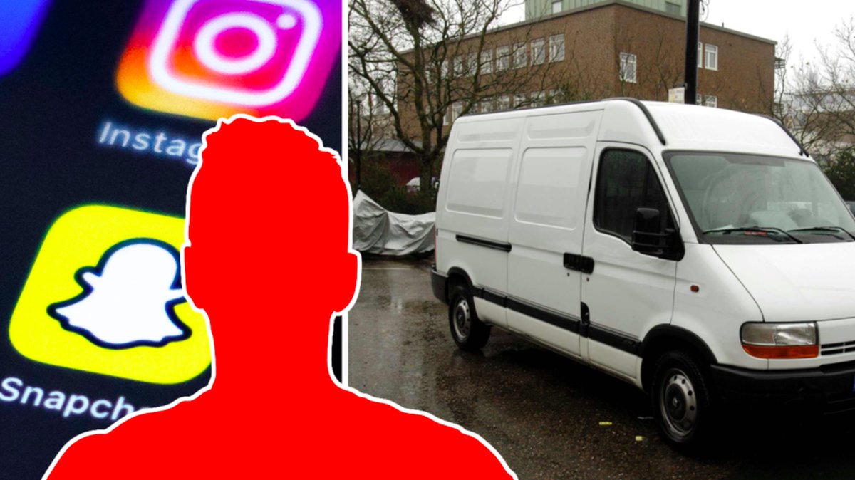 Pedofil hotade flickor på Snapchat – våldtog 12-åring i skåpbil