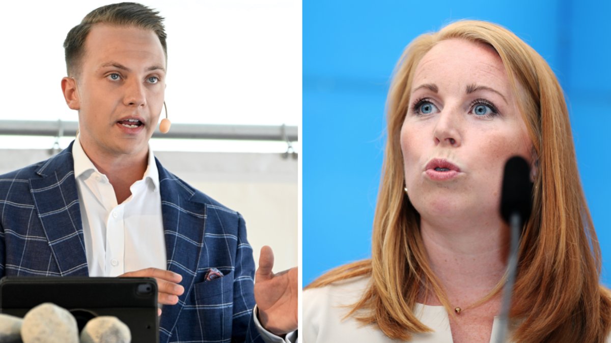 Annie Lööf ryter ifrån efter Tobias Anderssons tweet.