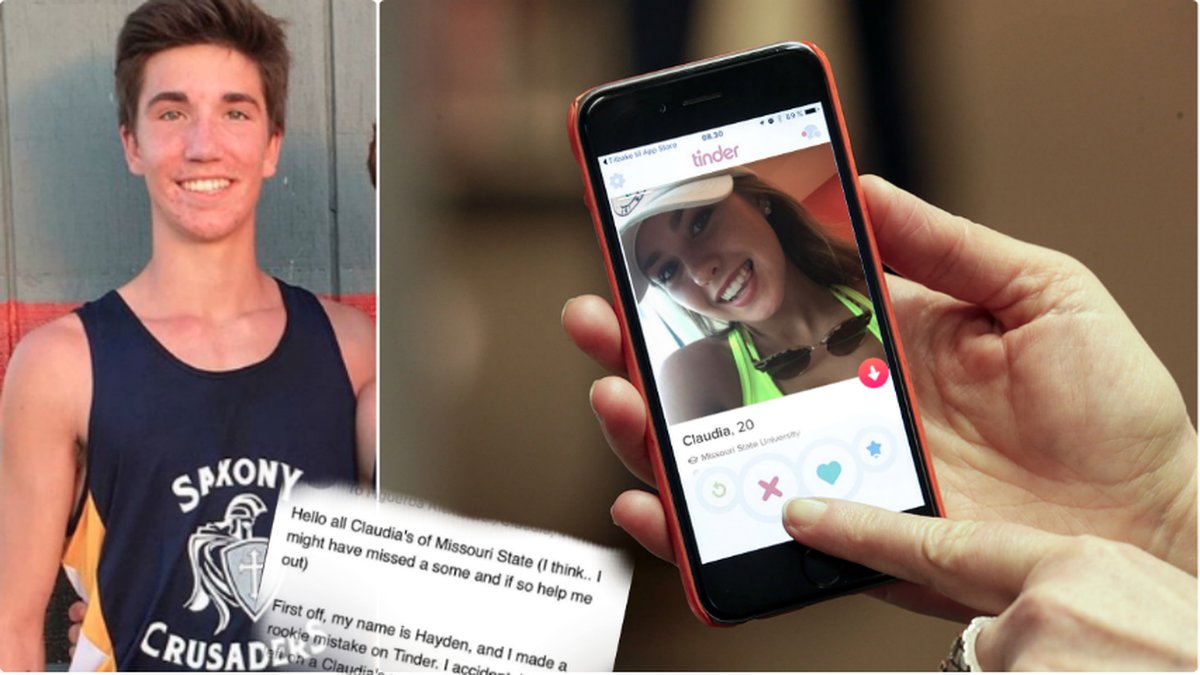 Hayden gjorde allt för att hitta Claudia efter en felsvajpning på Tinder.