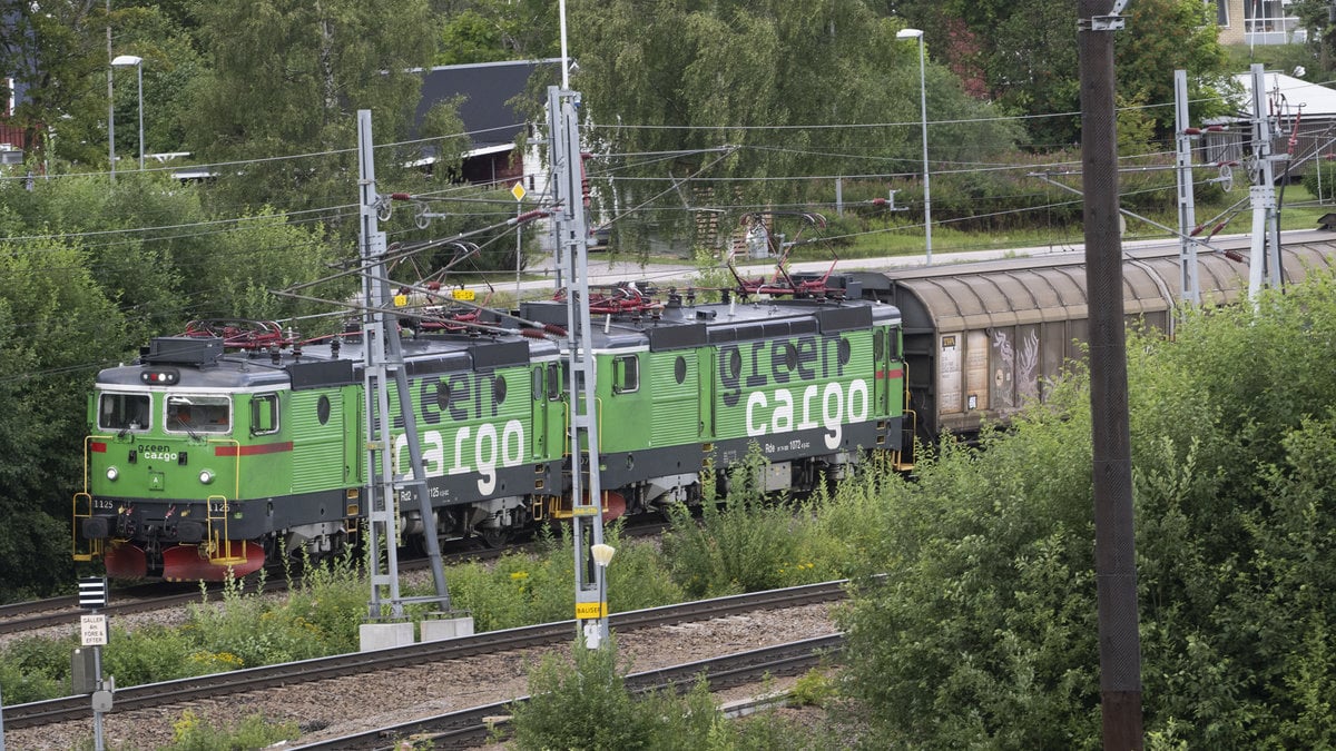 En genrebild på ett godståg tillhörande Green Cargo.