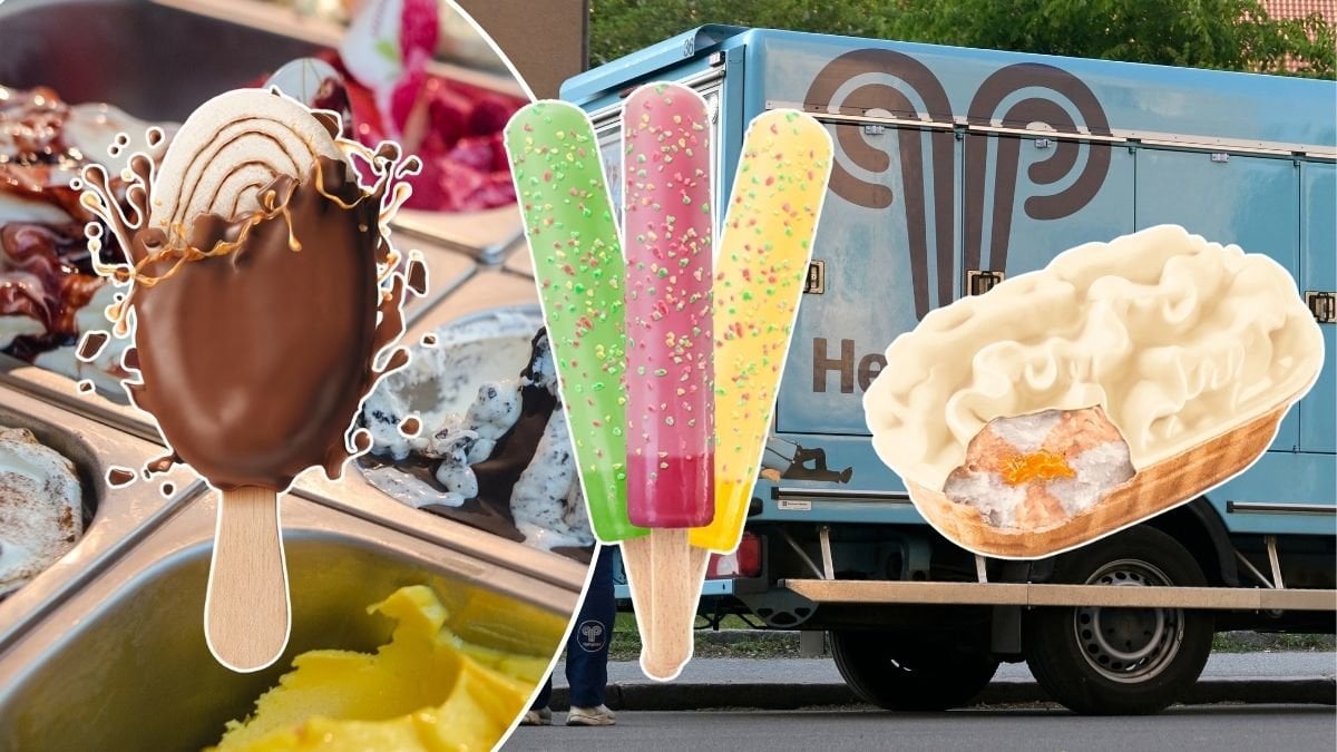 Hemglass och glassar.