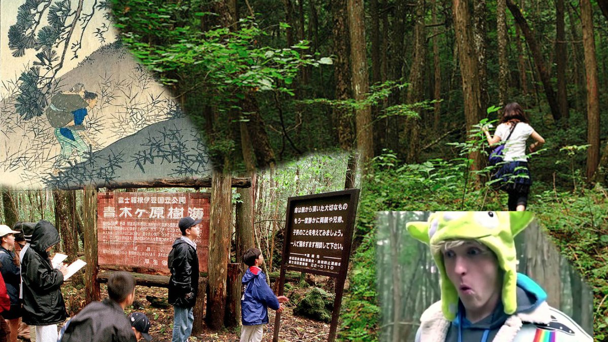 Logan Paul publicerade ett klipp från japanska självmordsskogen