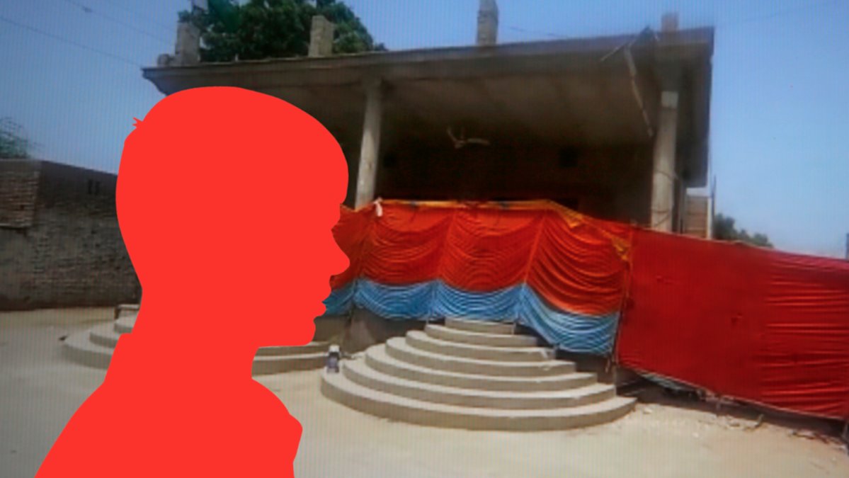 Det tempel som stormades efter att den anklagade pojken släppts fri.