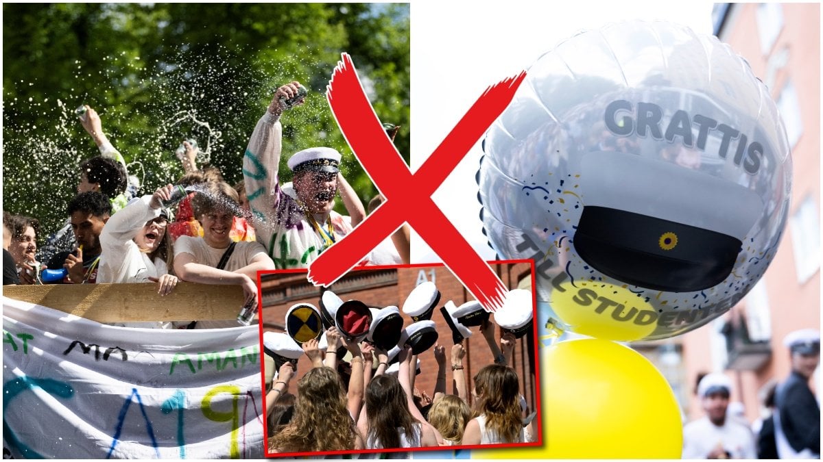 Studentfirande och ballong.