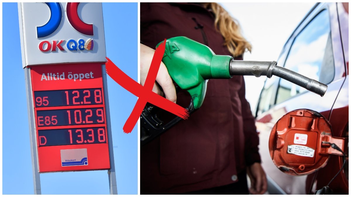 Bensin- och dieselstationerna blir allt färre. 