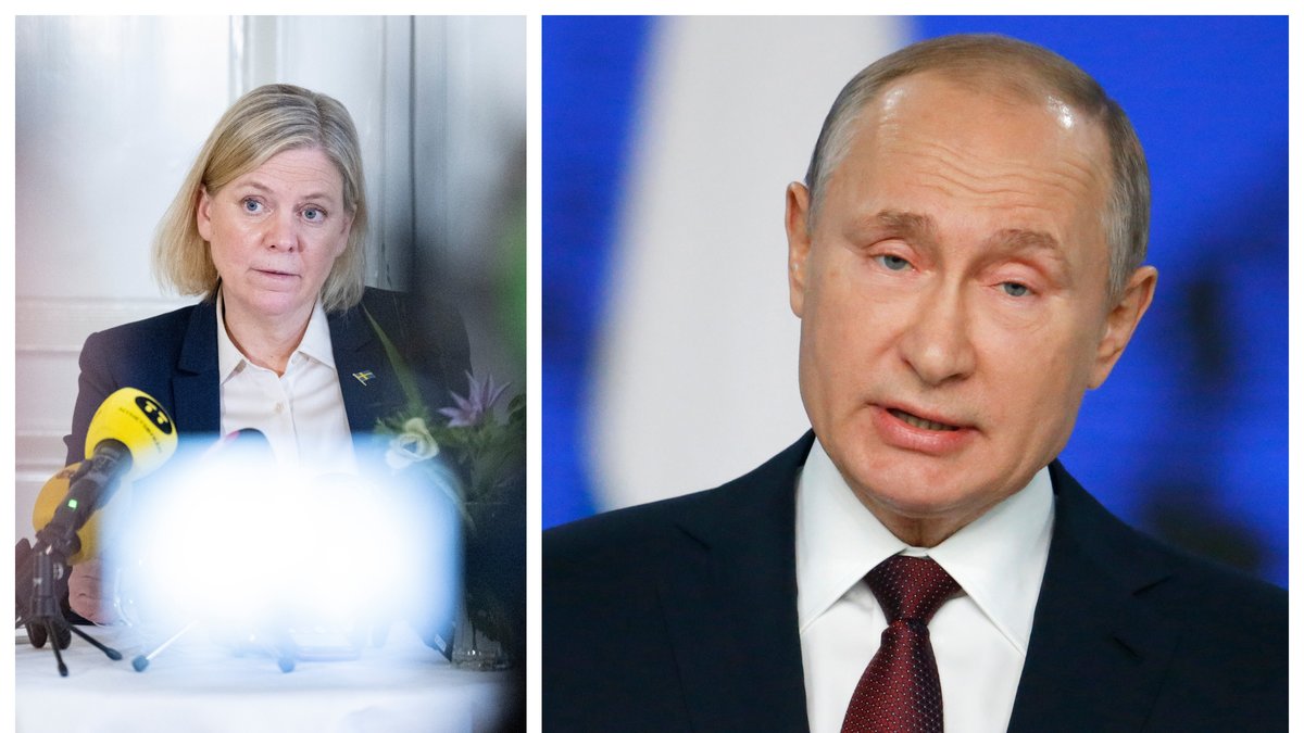 Magdalena Andersson (S) uppger att ett sanktionspaket förberetts mot Ryssland.